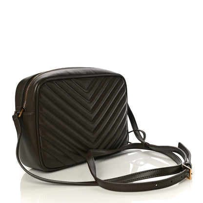 Saint Laurent Calfskin Matelasse Monogram Lou Camera Bag Military Olive 3 of 11