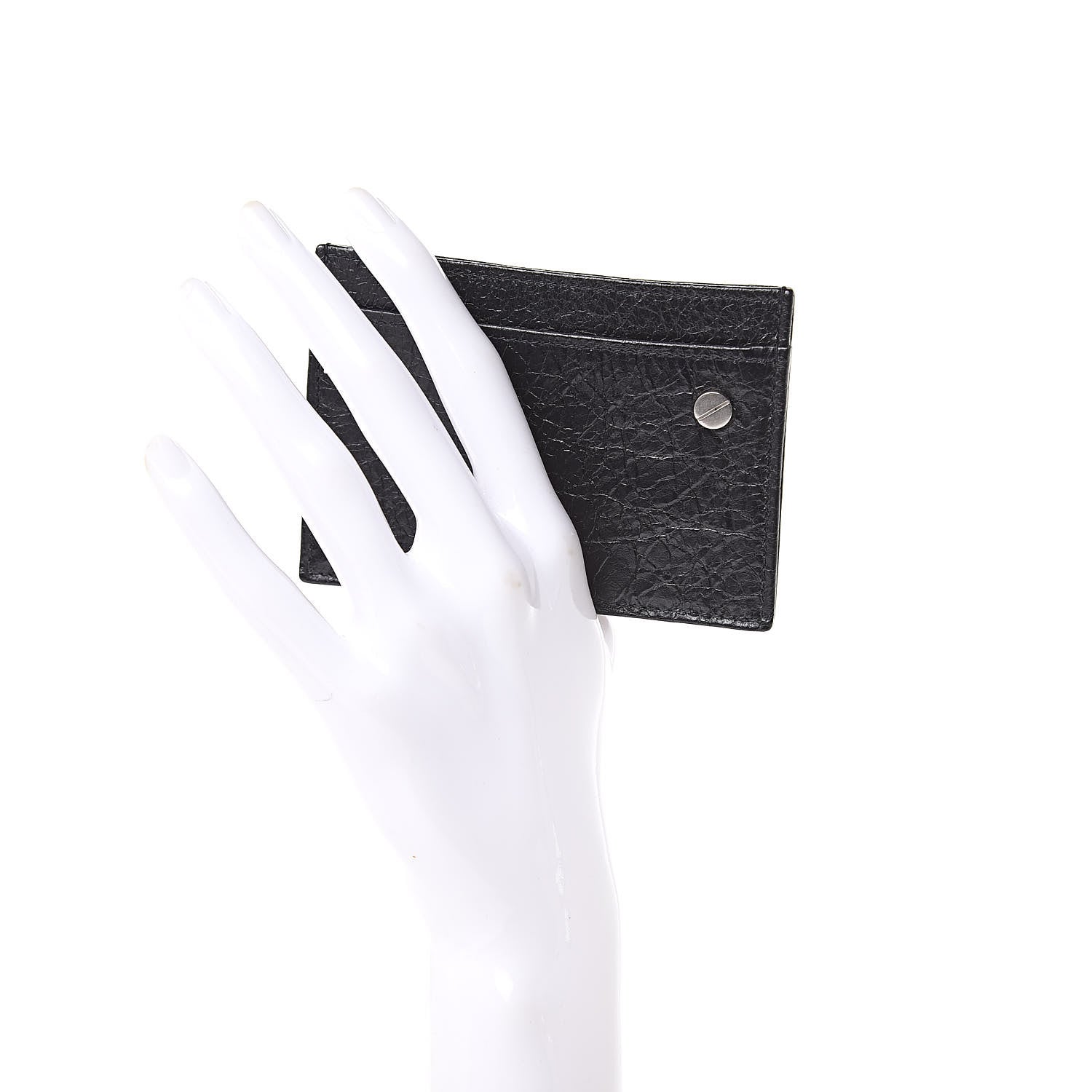 Balenciaga Agneau Arena Card Holder Black 2 of 6