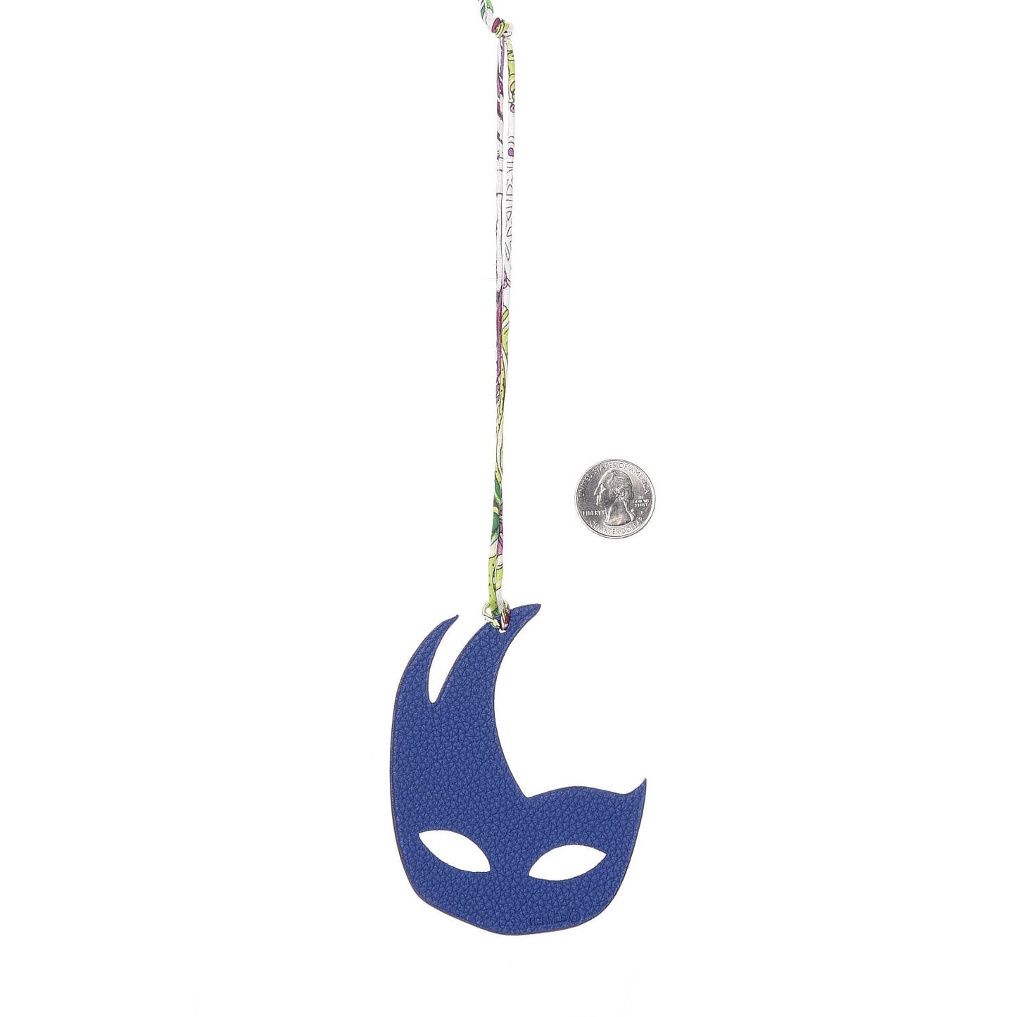 Togo Epsom Petit H Mask Bag Charm Bleu Electrique Anemone