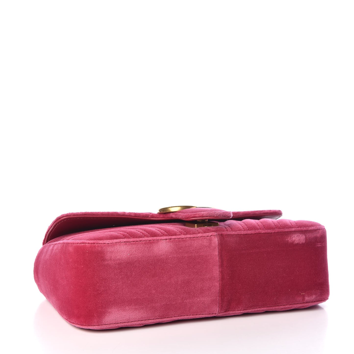 Velvet Matelasse Small GG Marmont Shoulder Bag Light Raspberry Rose