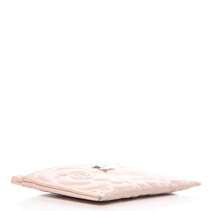 Chanel Lambskin Camellia Embossed Card Holder Pink 4 of 10