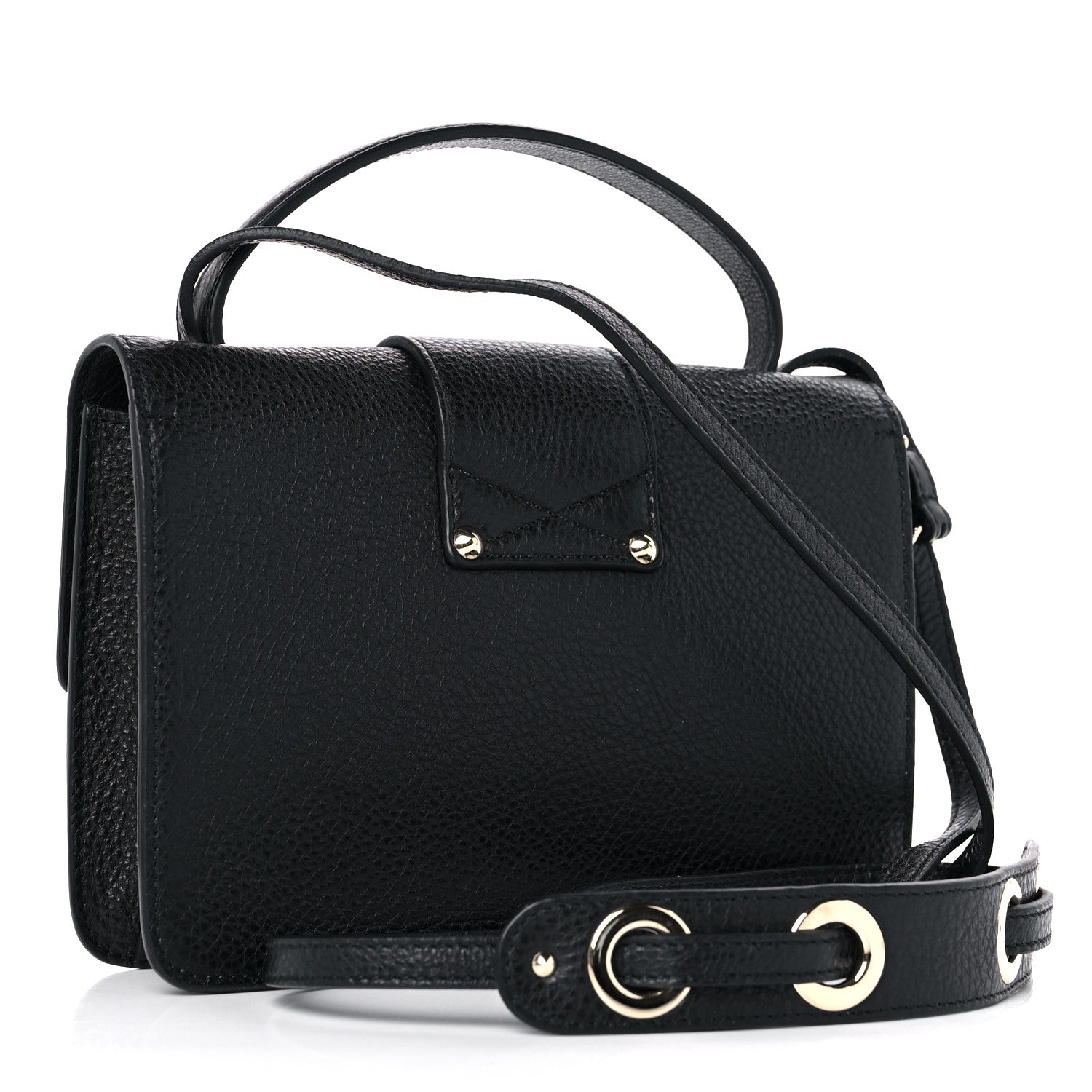 Jimmy Choo Grainy Pebbled Rebel Crossbody Bag Black 3 of 8