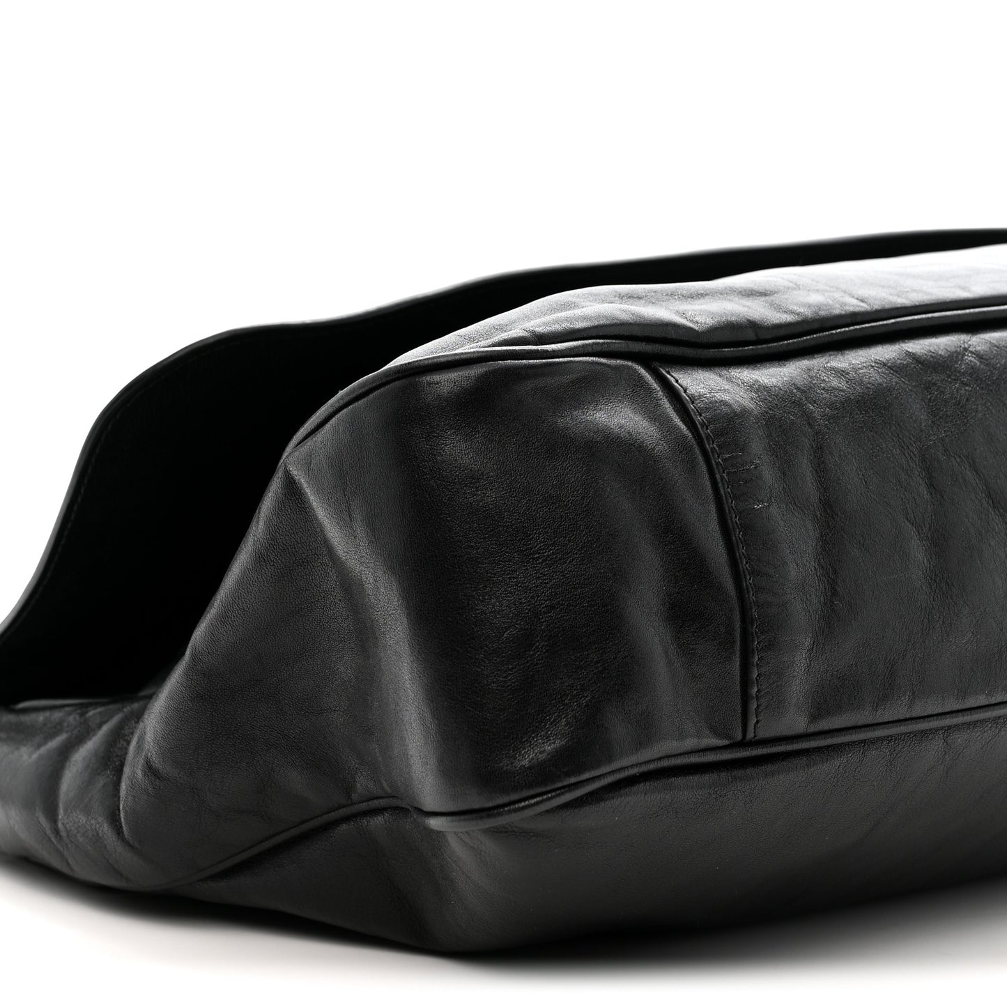 Agneau Large Grungy Messenger Black