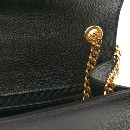 Saint Laurent Grain De Poudre Small Monogram Kate Satchel Black 11 of 11