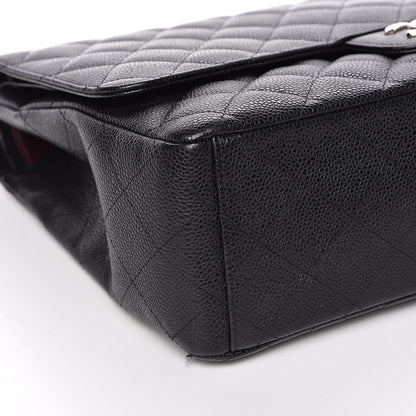Chanel Caviar Quilted Maxi Double Flap Black 11 of 15