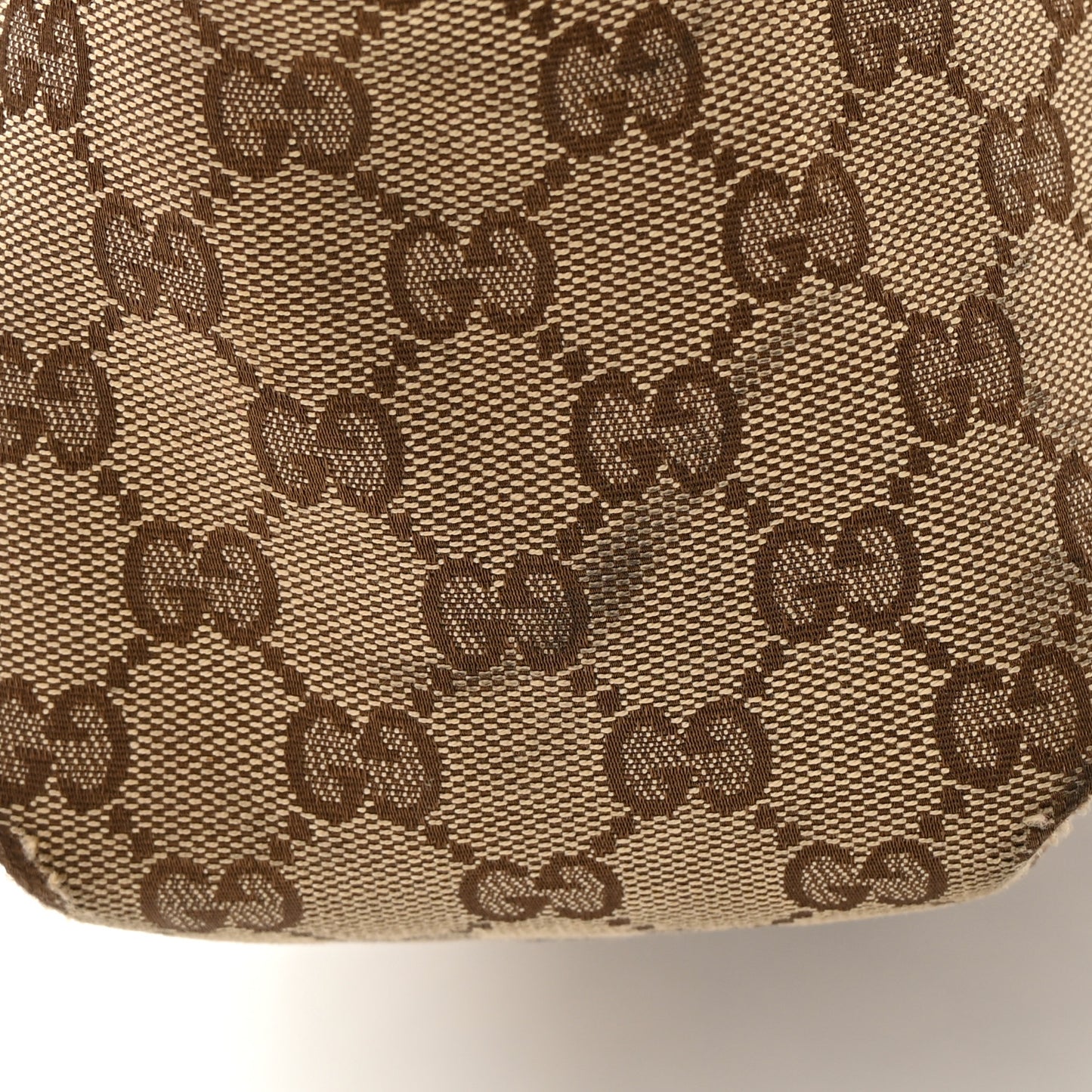 Monogram Medium New Ladies Web Tote Dark Brown
