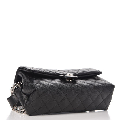 Chanel Grained Calfskin Quilted 2.55 Reissue Flap Belt Bag Clutch Black 7 of 12