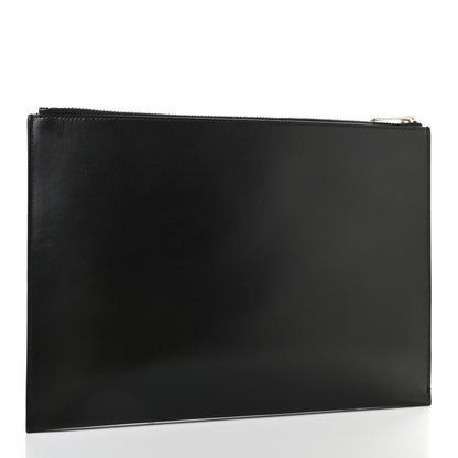 Saint Laurent Calfskin Classic Monogram Zipped Tablet Holder Black 3 of 7