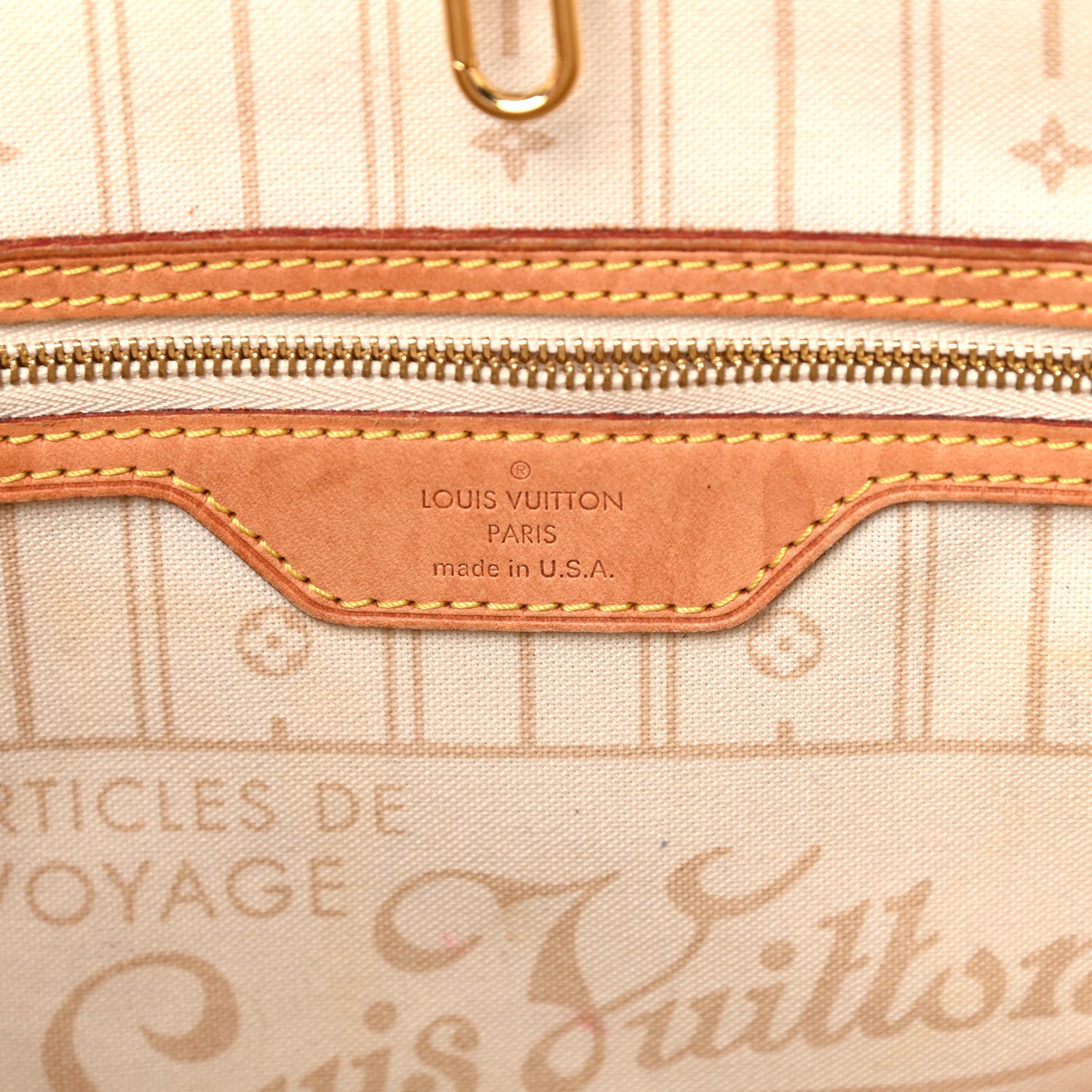 Louis Vuitton Damier Azur Neverfull MM 6 of 28