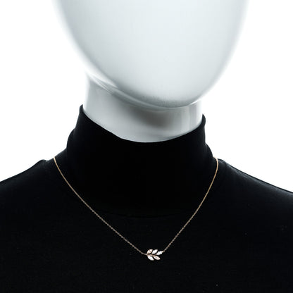 Tiffany 18K Rose Gold Diamond Victoria Vine Pendant Necklace 2 of 7