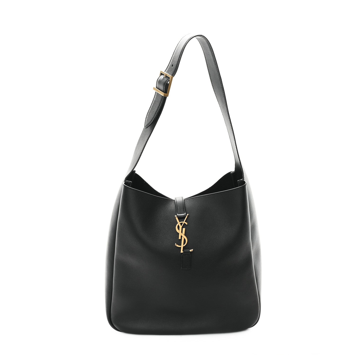 Saint Laurent Smooth Calfskin Large Le 5 A 7 Soft Hobo Black 1 of 11