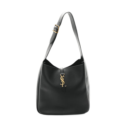 Saint Laurent Smooth Calfskin Large Le 5 A 7 Soft Hobo Black 1 of 11