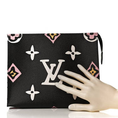 Louis Vuitton Monogram Giant Wild At Heart Toiletry Pouch 26 Black 2 of 11