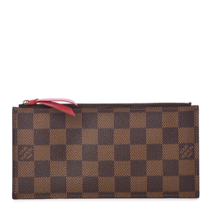 Louis Vuitton Damier Ebene Felicie Chain Wallet Zippered Insert 1 of 6