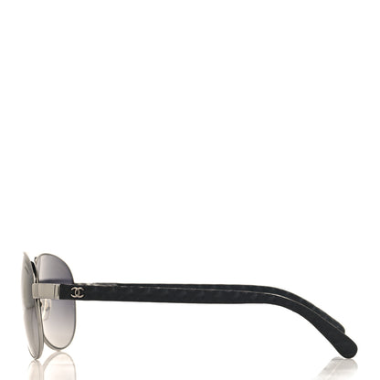 Chanel Aviator Polarized Sunglasses 4204-Q Black 3 of 8