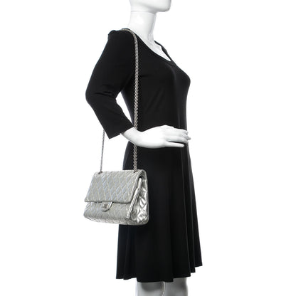 Chanel Metallic Aged Calfskin Quilted 2.55 Reissue 226 Flap Silver 2 of 16