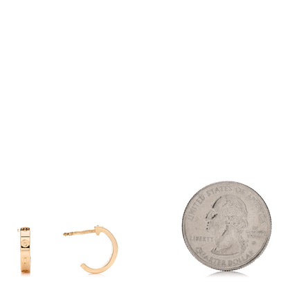 Cartier 18K Yellow Gold Small LOVE Hoop Earrings 2 of 5