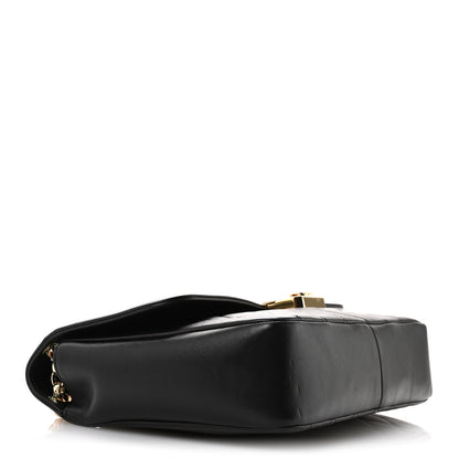 Chanel Metallic Lambskin Quilted Large Chic With Me Flap Black 3 of 10