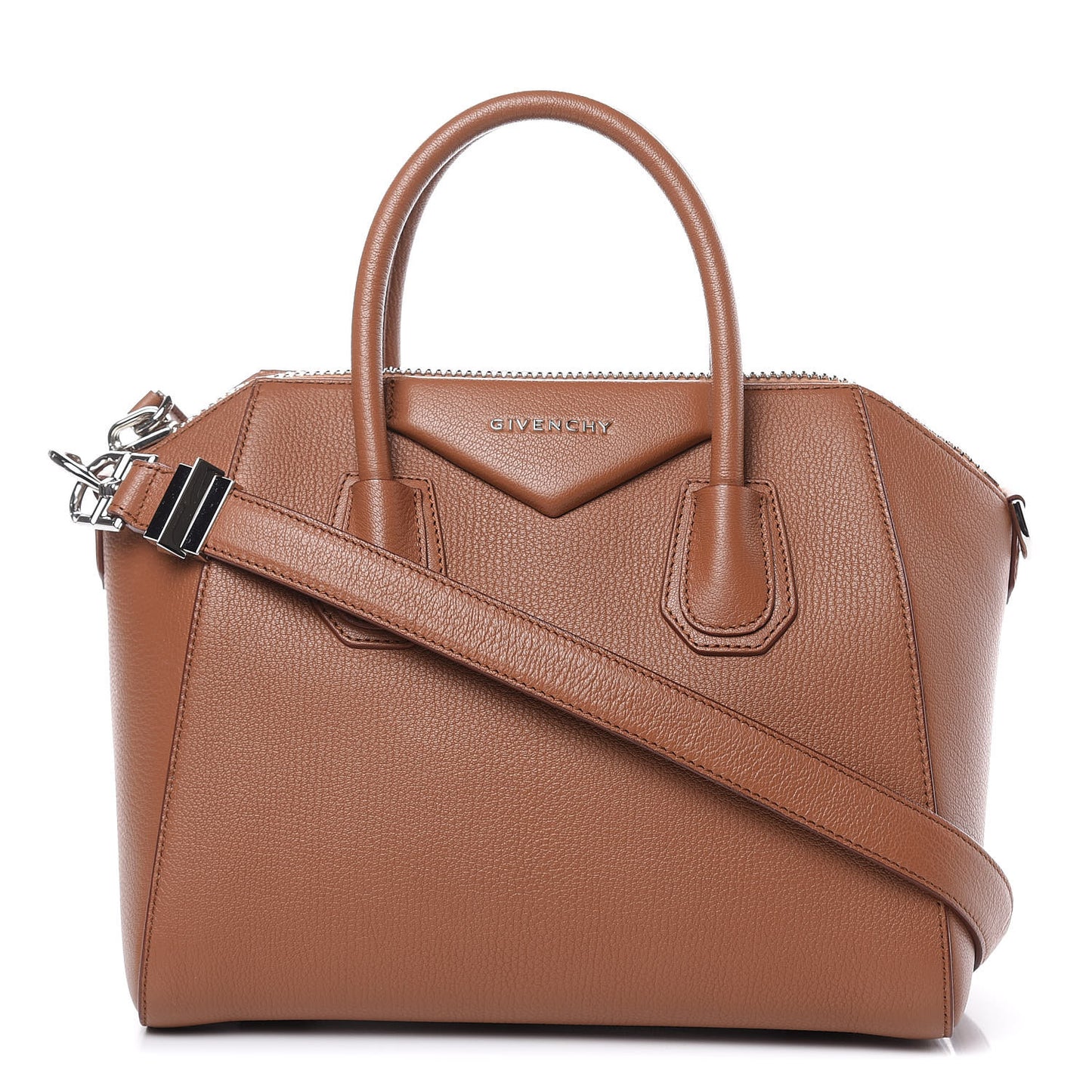 Sugar Goatskin Small Antigona Cognac