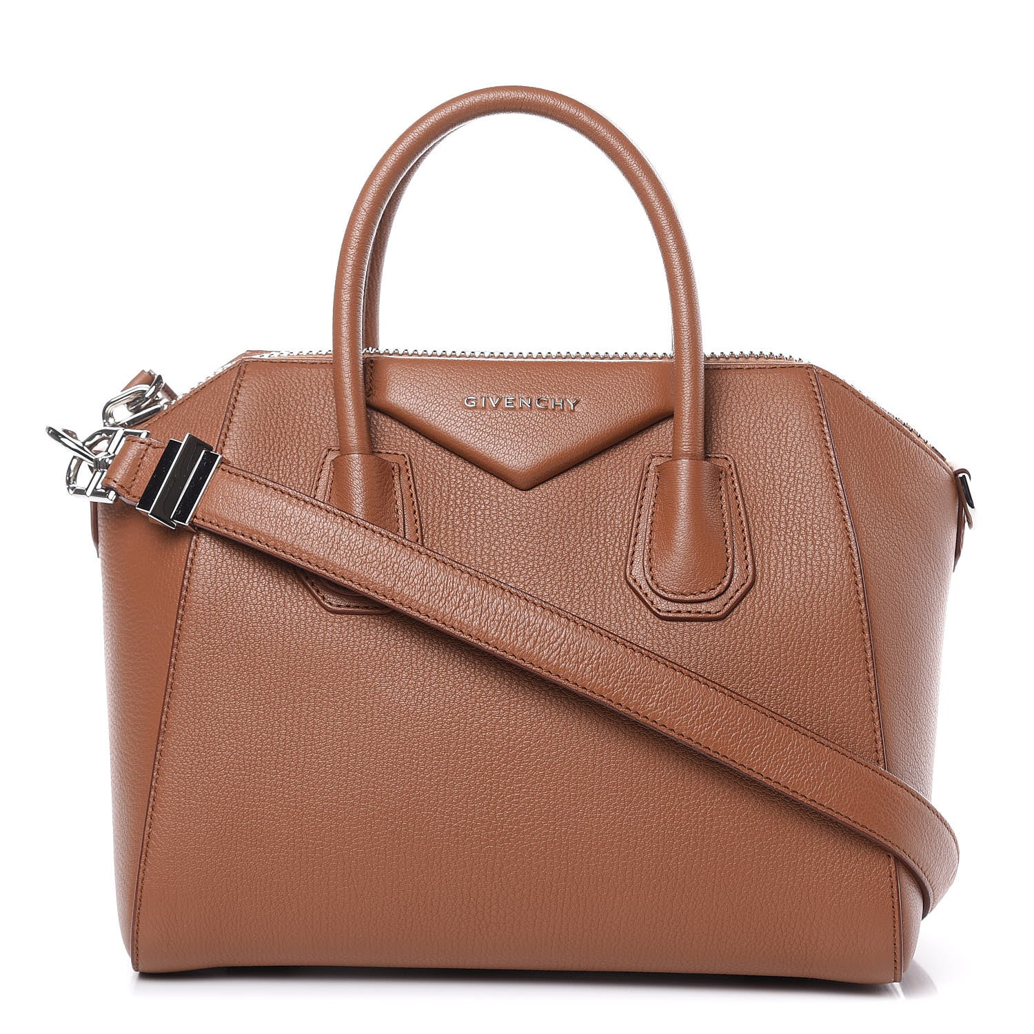 Givenchy Sugar Goatskin Small Antigona Cognac 1 of 10