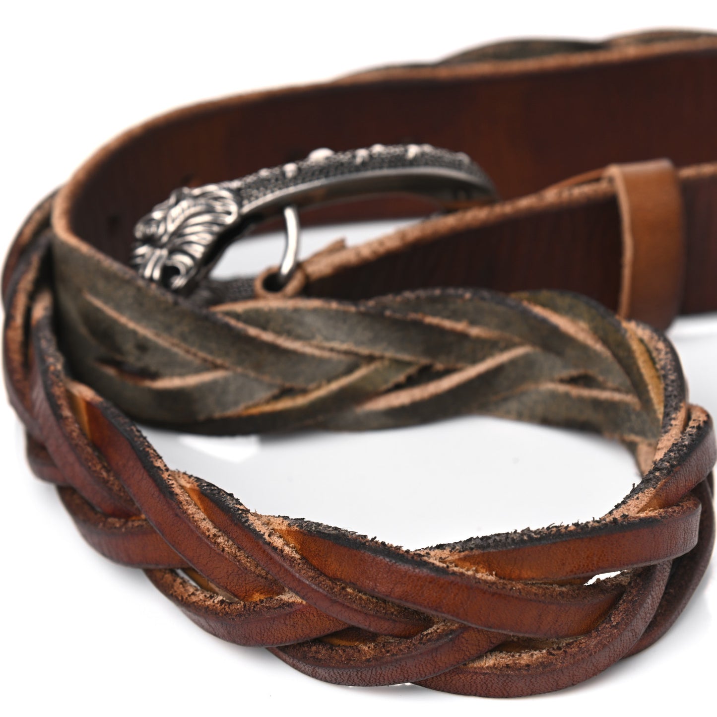 Calfskin Braided Dionysus Belt 90 36 Cuir