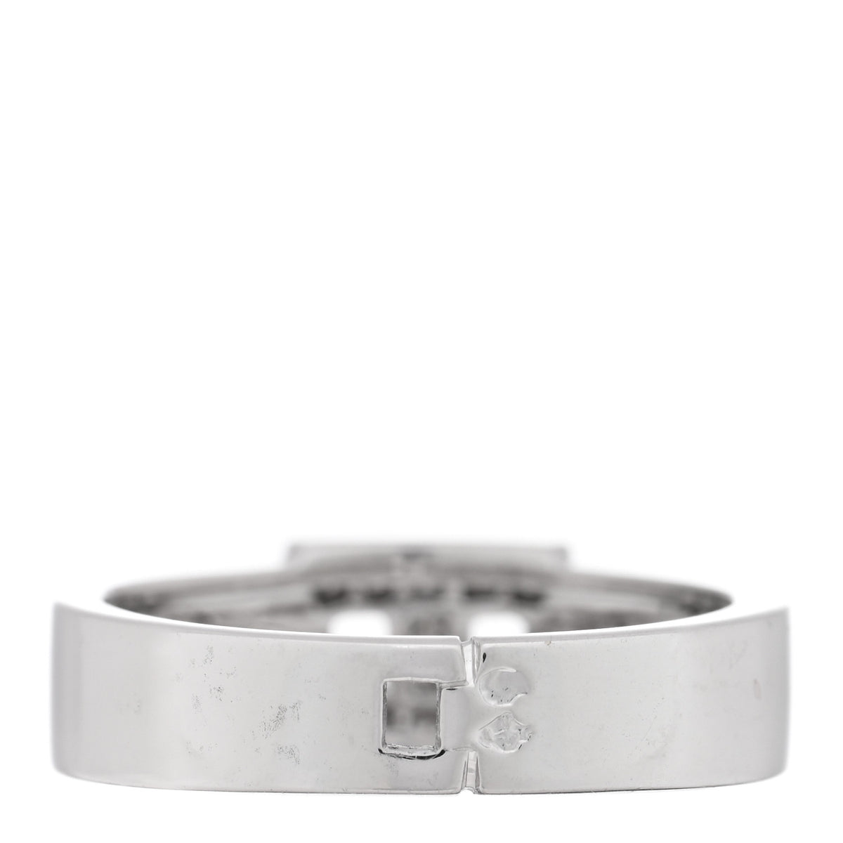 18K White Gold Diamond H Ring 53 6.5