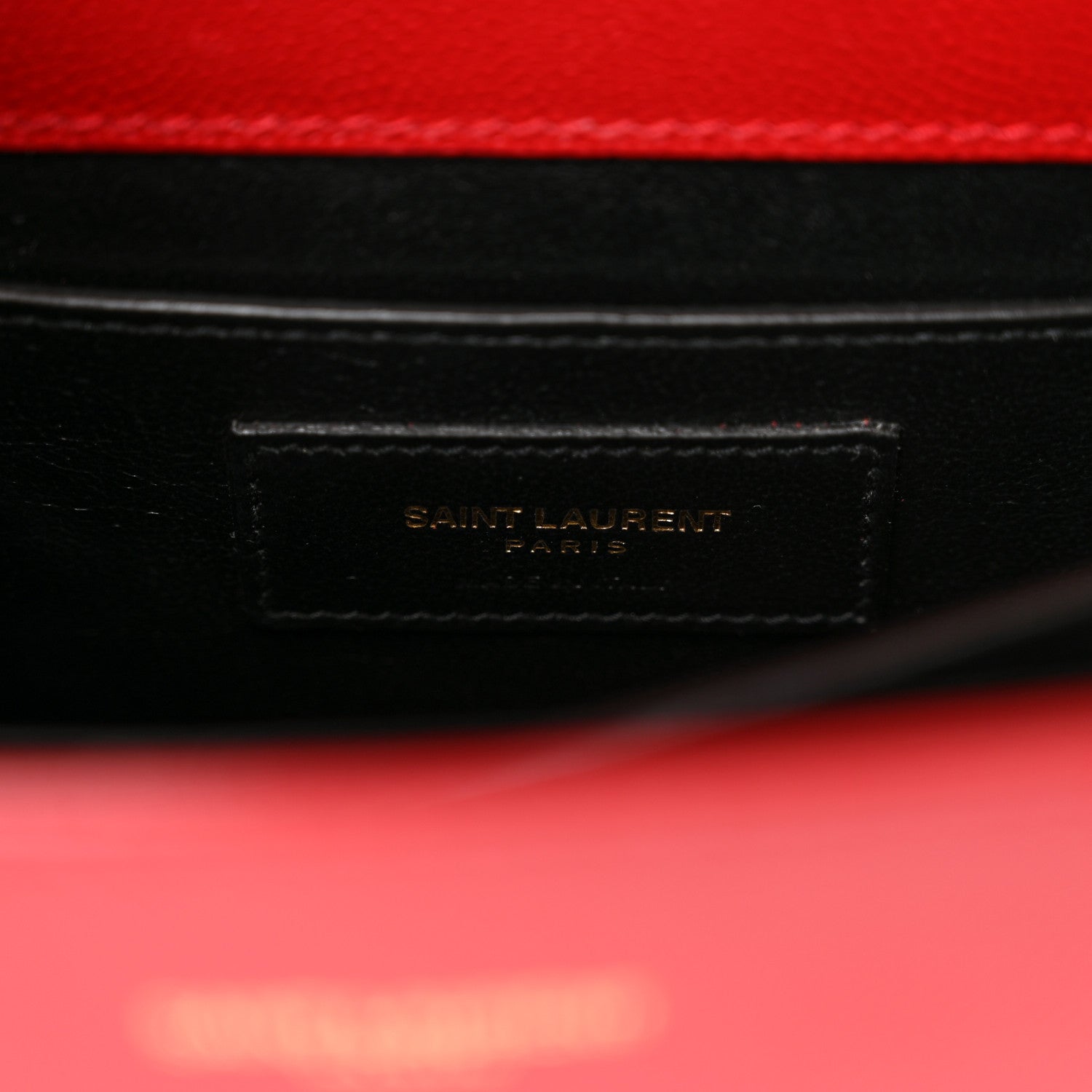 Saint Laurent Grain de Poudre Mini Classic Monogram Cassandra Top Handle Rouge Eros 6 of 11