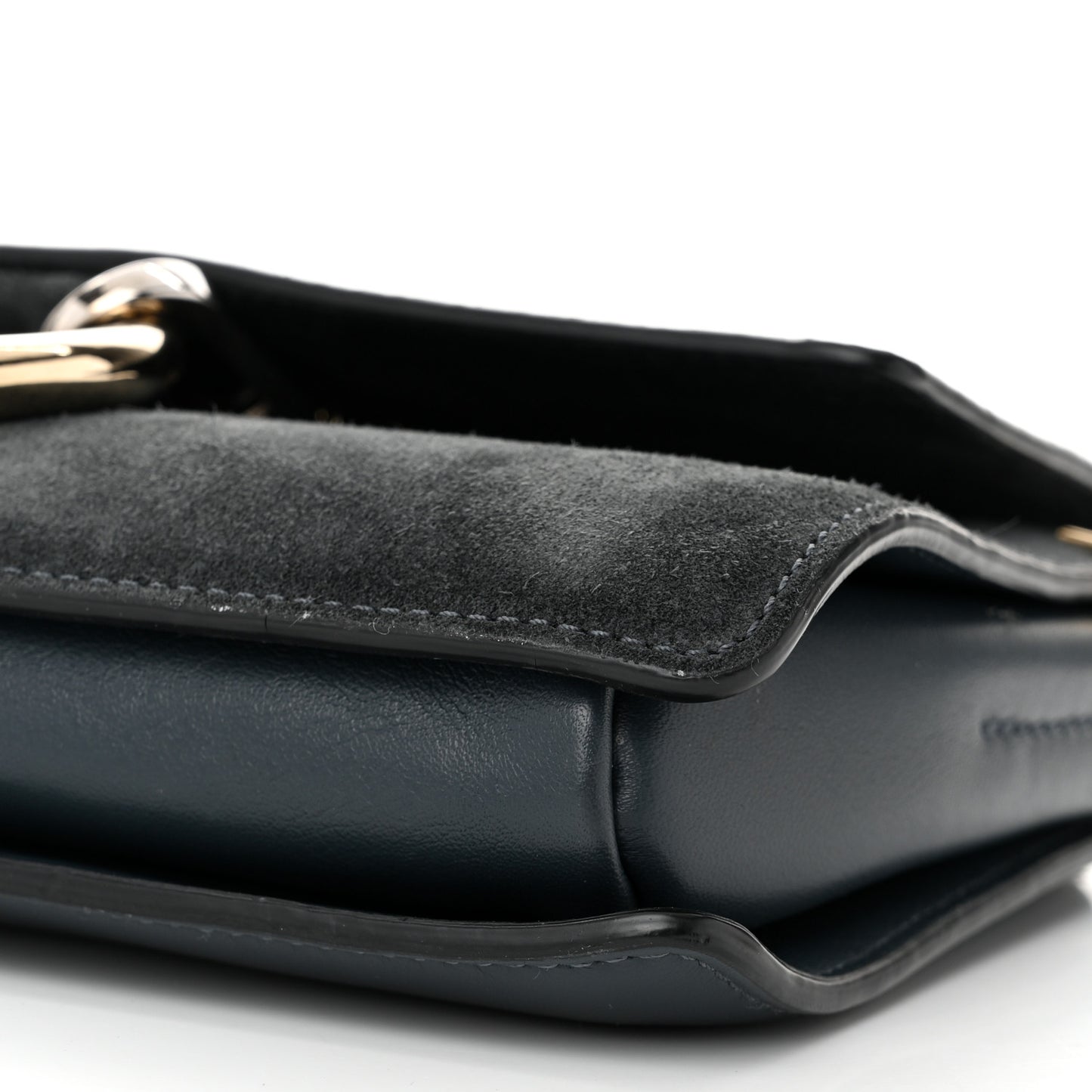 Python Calfskin Small Faye Shoulder Bag Blue