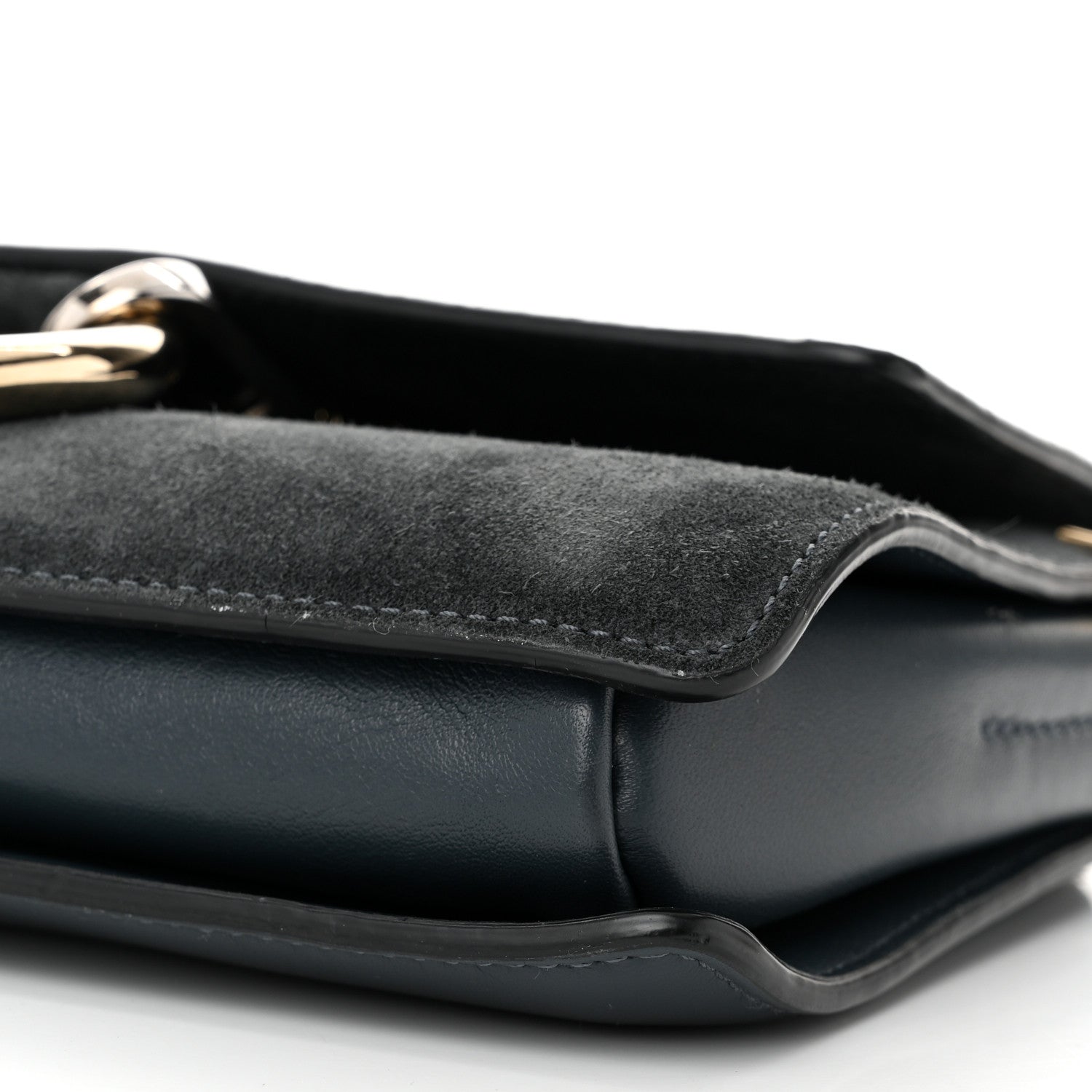 Chloe Python Calfskin Small Faye Shoulder Bag Blue 10 of 10