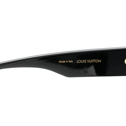 Louis Vuitton Acetate Swarovski Crystal Cyclone Sunglasses Z1578W Black 5 of 8