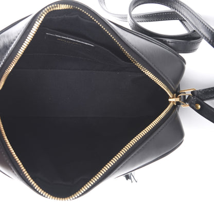 Saint Laurent Calfskin Matelasse Monogram Lou Camera Bag Black 4 of 9