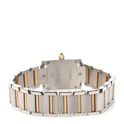 Cartier Stainless Steel 18K Yellow Gold 20mm Tank Francaise Quartz Watch 3 of 6