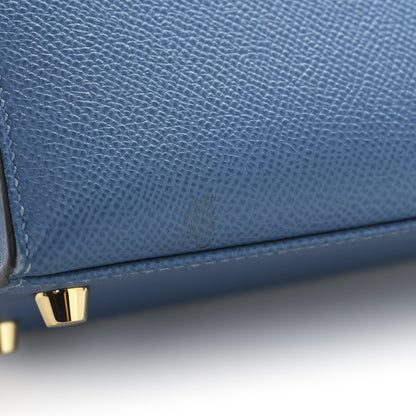 Hermes Epsom Kelly Sellier 25 Bleu Azur 13 of 17