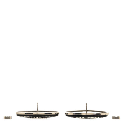Balenciaga Crystal Resin BB Heart Earrings  Black 3 of 5