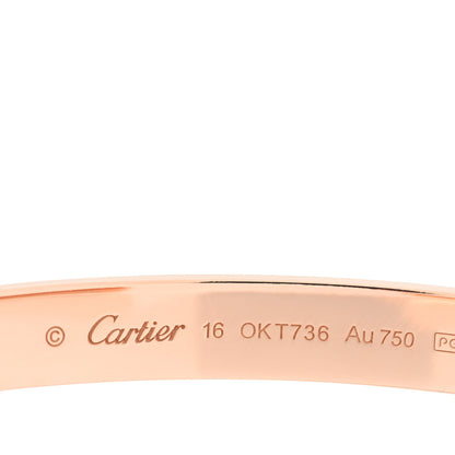 Cartier 18K Pink Gold LOVE Cuff Bracelet 16 3 of 4