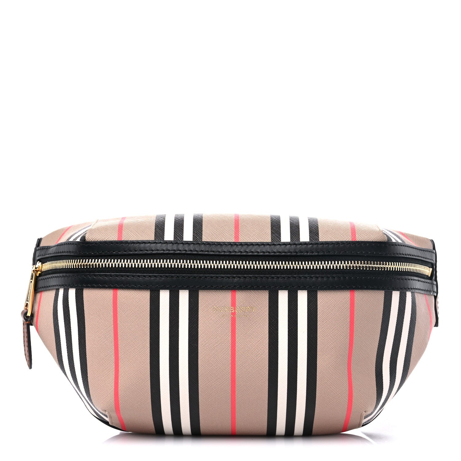 Burberry E-Canvas Icon Stripe Sonny Bum Bag Archive Beige 1 of 9