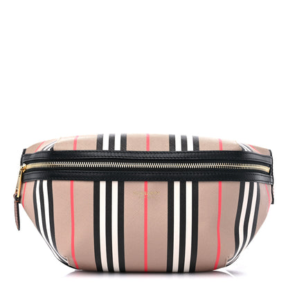 Burberry E-Canvas Icon Stripe Sonny Bum Bag Archive Beige 1 of 9
