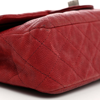 Chanel Washed Caviar Quilted 2.55 Reissue 225 Bijoux Chain Flap Red 9 of 16