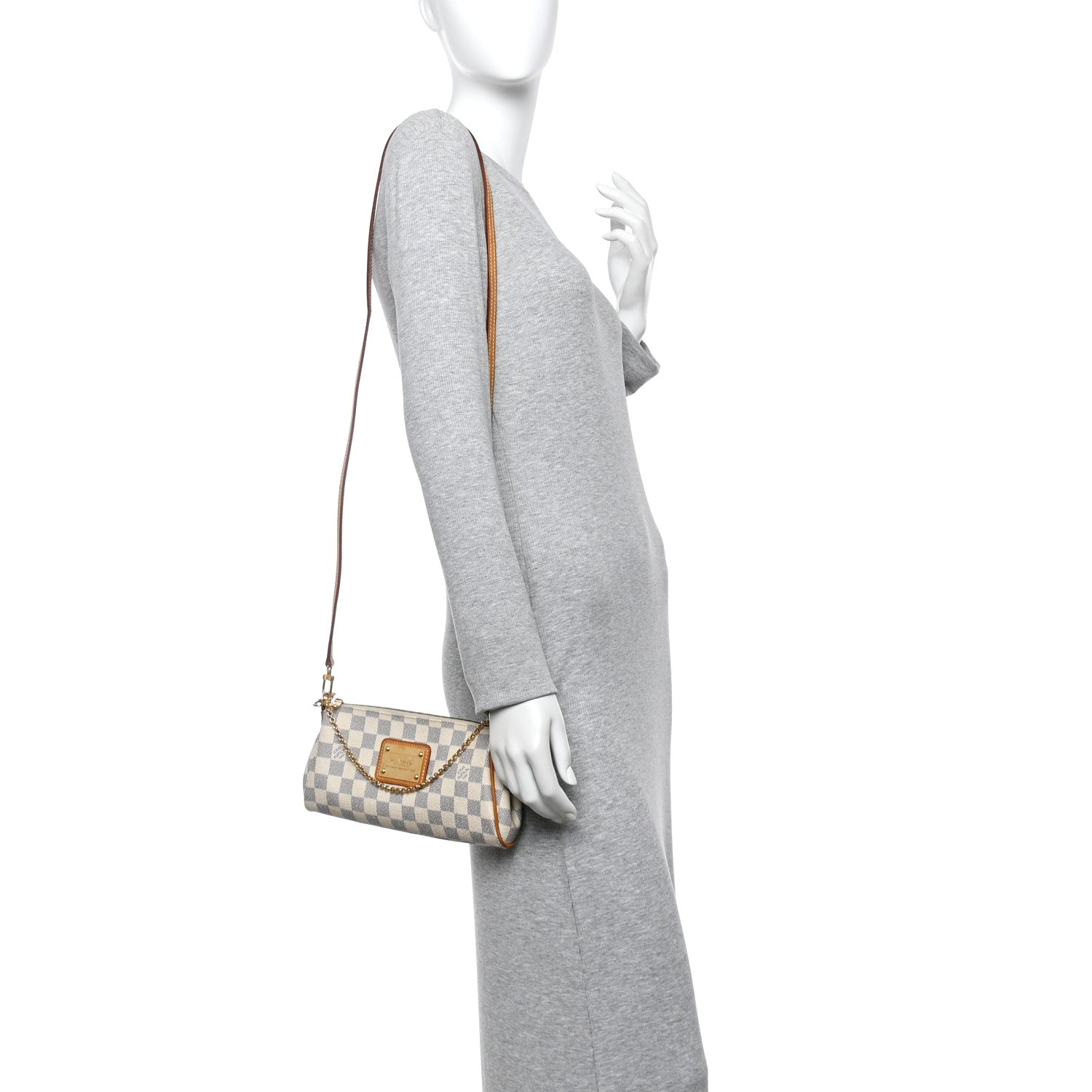 Louis Vuitton Damier Azur Eva Clutch 2 of 10