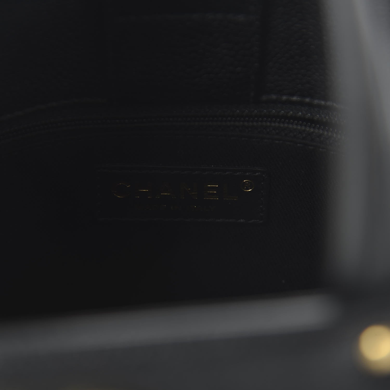 Chanel Caviar Small Shopping Tote Black 8 of 11