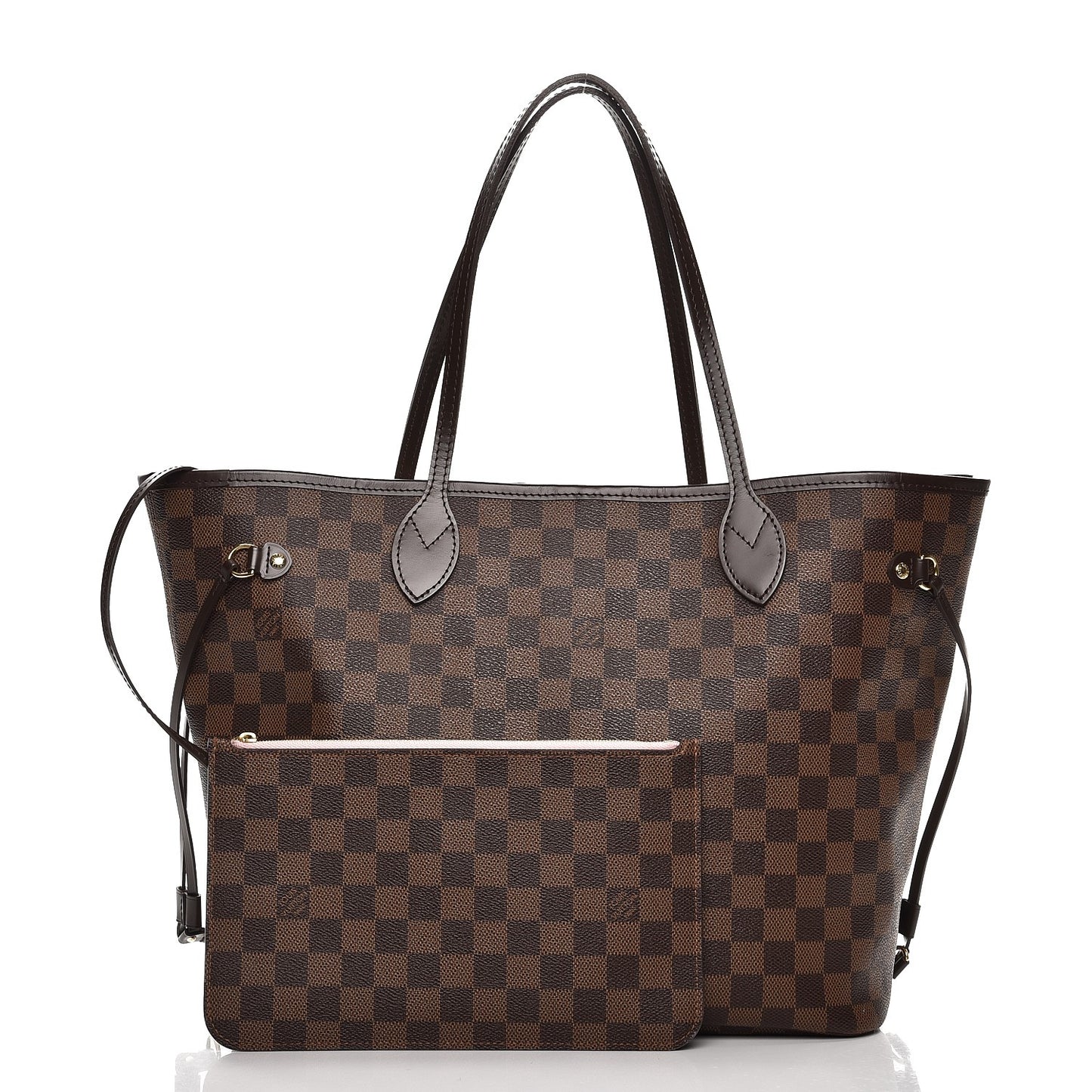 Damier Ebene Neo Neverfull MM Rose Ballerine
