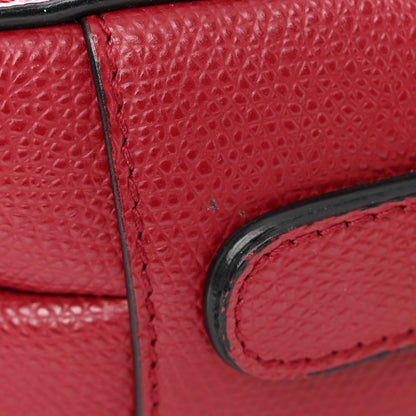 Christian Dior Grained Calfskin Saddle Bag Red 12 of 14