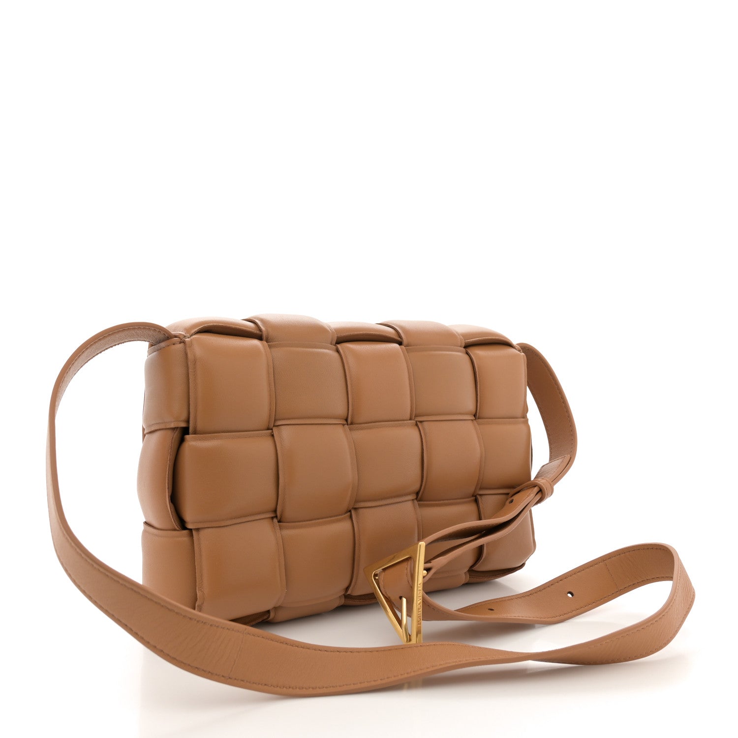 Bottega Veneta Nappa Maxi Intreccio Padded Cassette Crossbody Bag Caramel 3 of 13