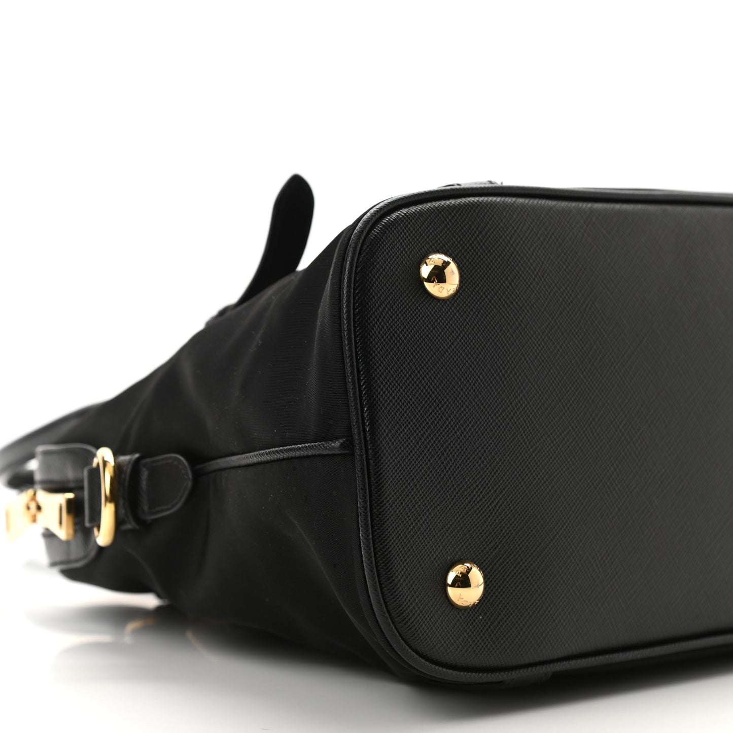 Tessuto Nylon Saffiano Tote Black