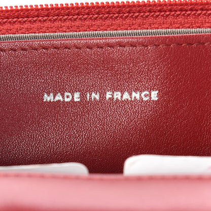 Chanel Patent Quilted Brilliant Wallet On Chain WOC Red 7 of 10