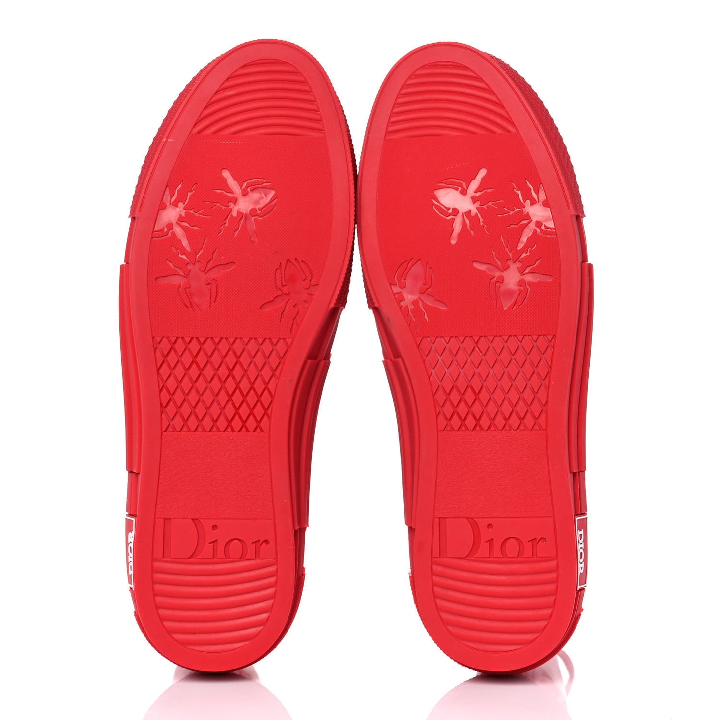 Technical Canvas Oblique Mens B23 High Top Sneakers 46 Red