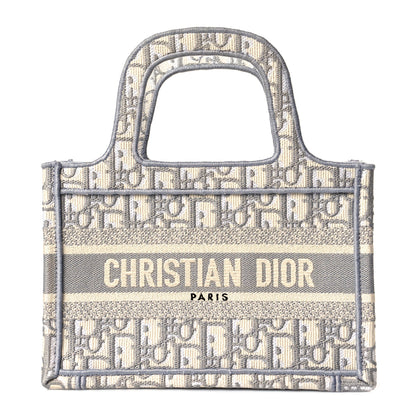 Christian Dior Oblique Mini Book Tote Grey Multicolor 1 of 10