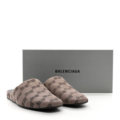 Balenciaga Jacquard BB Monogram Cosy Mules 37 Dark Mink Grey Dark Brown 9 of 9