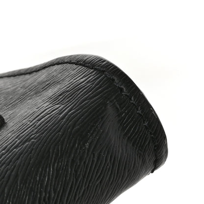 Christian Louboutin Textured Calfskin Loubi54 Pouch Black 8 of 10