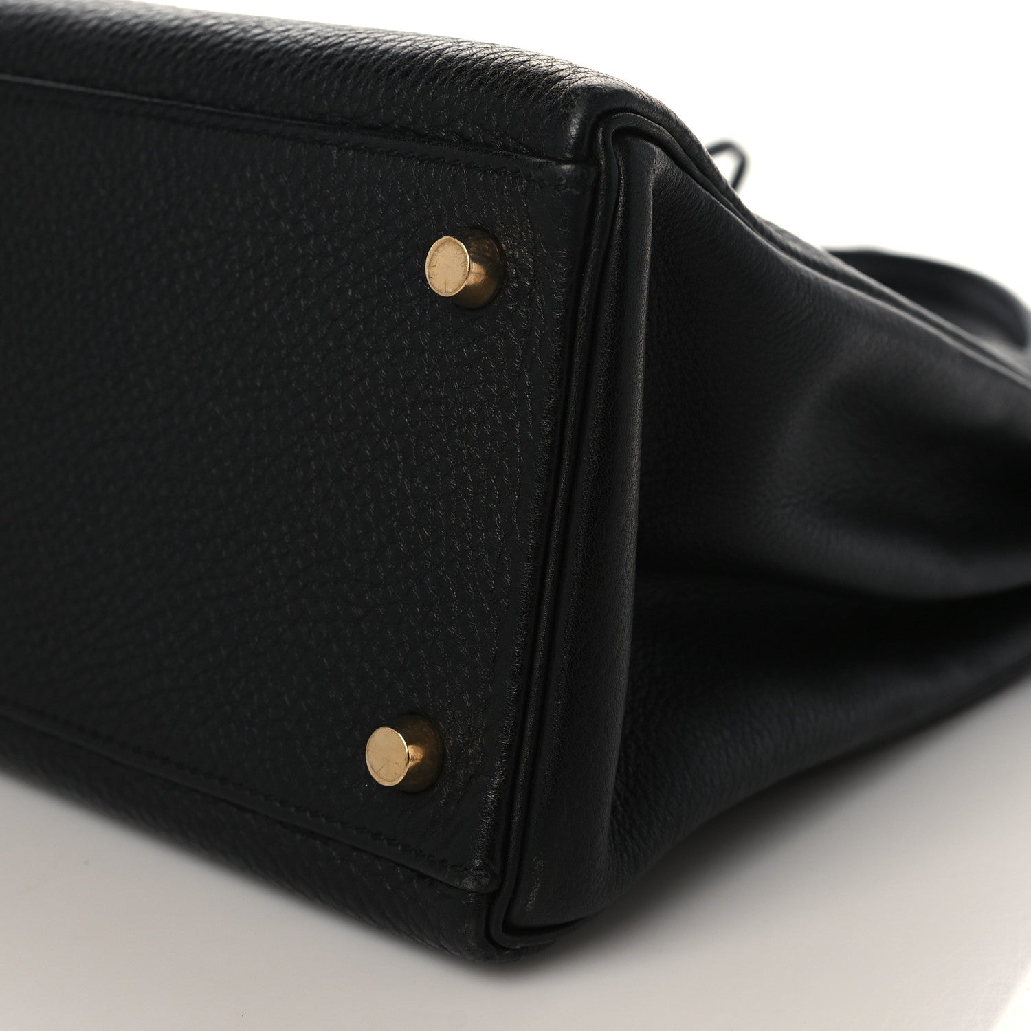Hermes Taurillon Clemence Kelly Retourne 32 Black 9 of 11